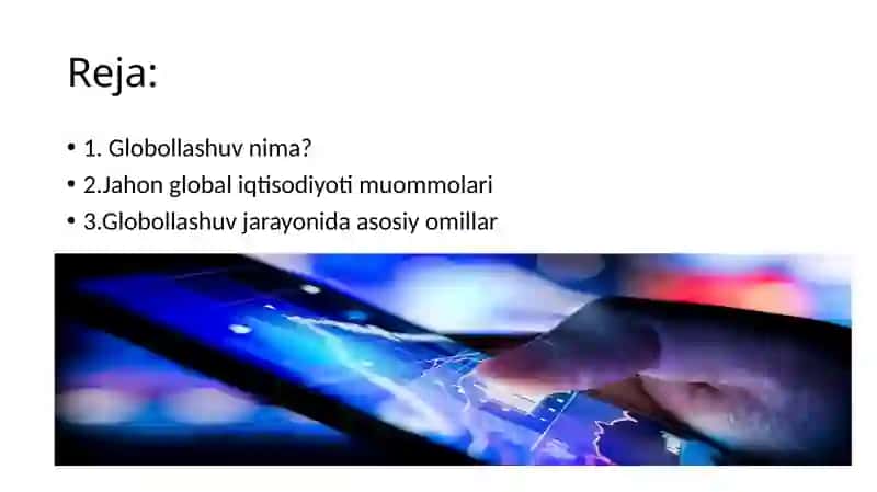 Jahon Iqtisodiyotni Globallashtirish Jarayonlari 2