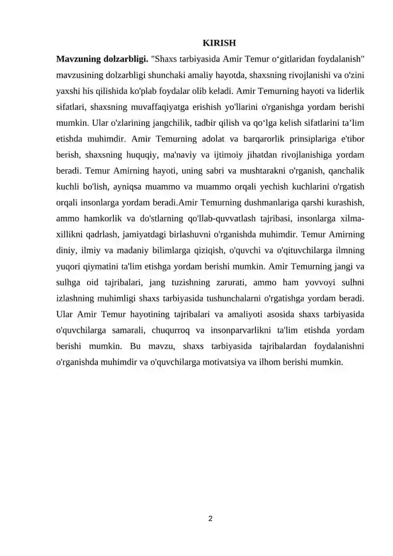 Amir Temur o‘gitlaridan foydalanish 2