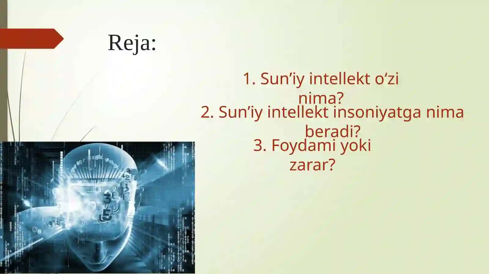 Sun’iy intellekt va neyron tarmoqlar 2