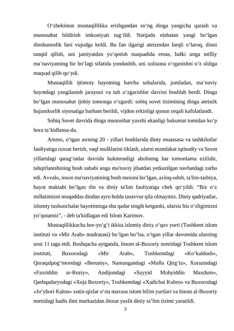 ISLOM VA BOSHQA DINIY AQIDALAR SINKRETLASHUVI NATIJASIDA SHAKLLANGAN DINIY TAʼLIMOTLAR TARIXI 2