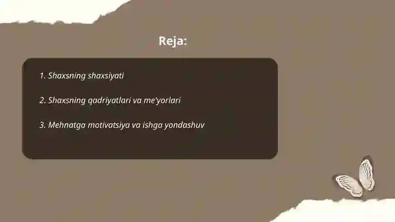 Shaxs va faoliyat 2