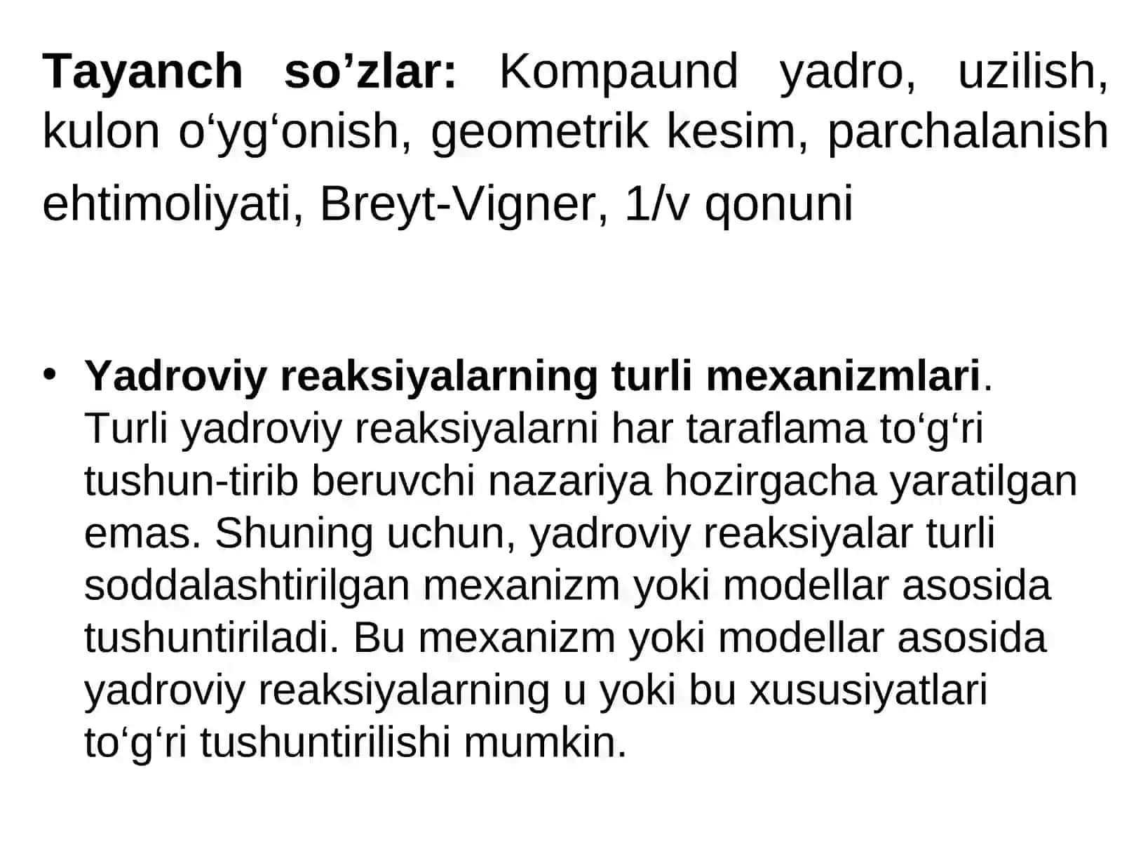 Fotoyadro reaksiyalar.Neytronlar ishtrokidagi yadro reaksiyalar 2