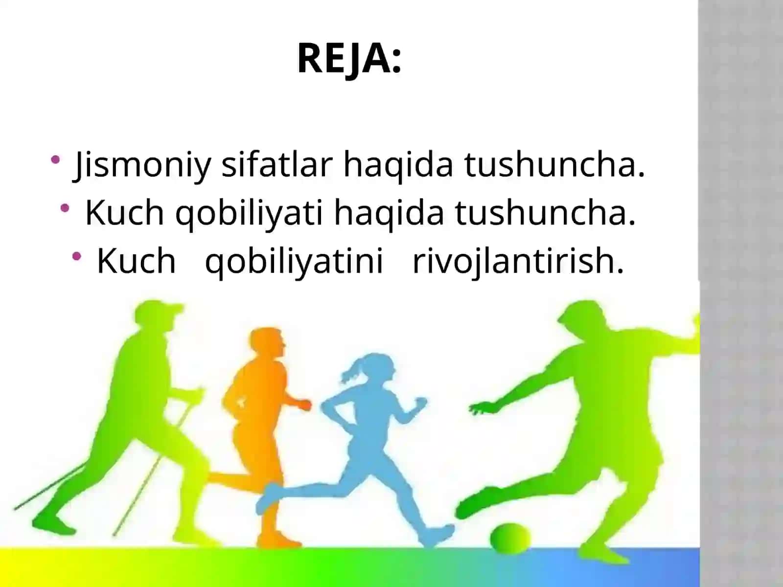 Jismoniy sifatlarni tarbiyalash.Kuch qobiliyatini tarbiyalash 2