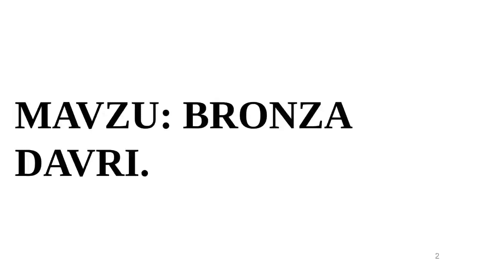 Bronzadavri 2