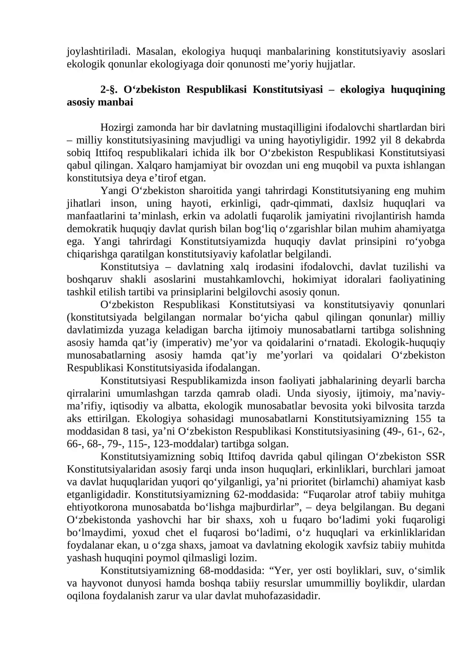 Ekologiya huquqi manbalari 2