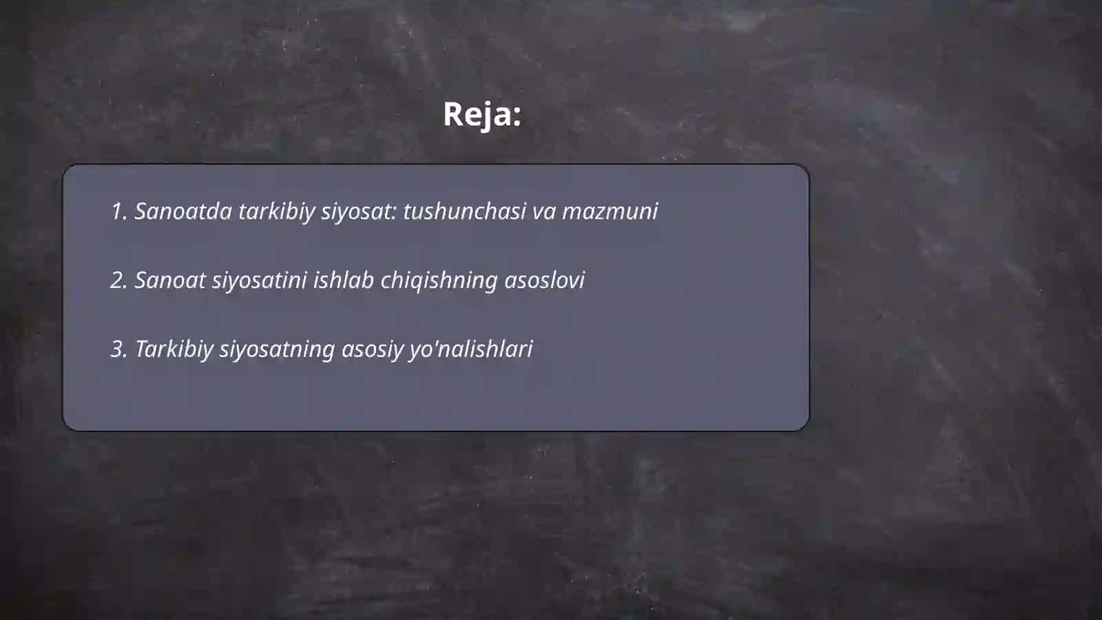 Sanoatda tarkibiy siyosat uning mohiyati va ahamiyati 2