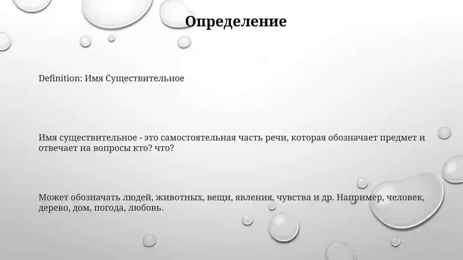 Имя Существительное 2