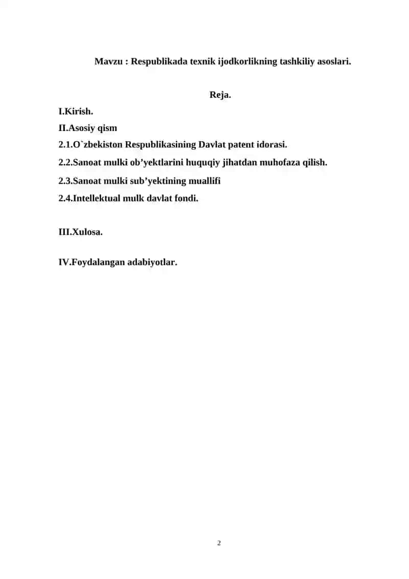 Respublikada texnik ijodkorlikning tashkiliy asoslari 2