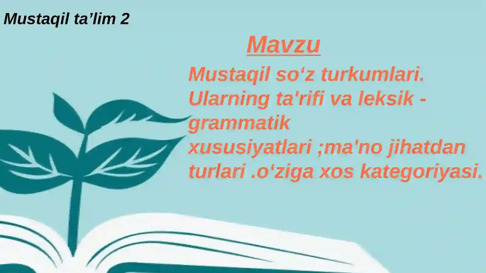 Maktabgacha va boshlangʻich taʼlim 6-BT-23 Ramazonova Mehrangizning Ona tili - oʻqish savodxonligi va uni o'qitish metodikasi fanidan taqdimoti 2