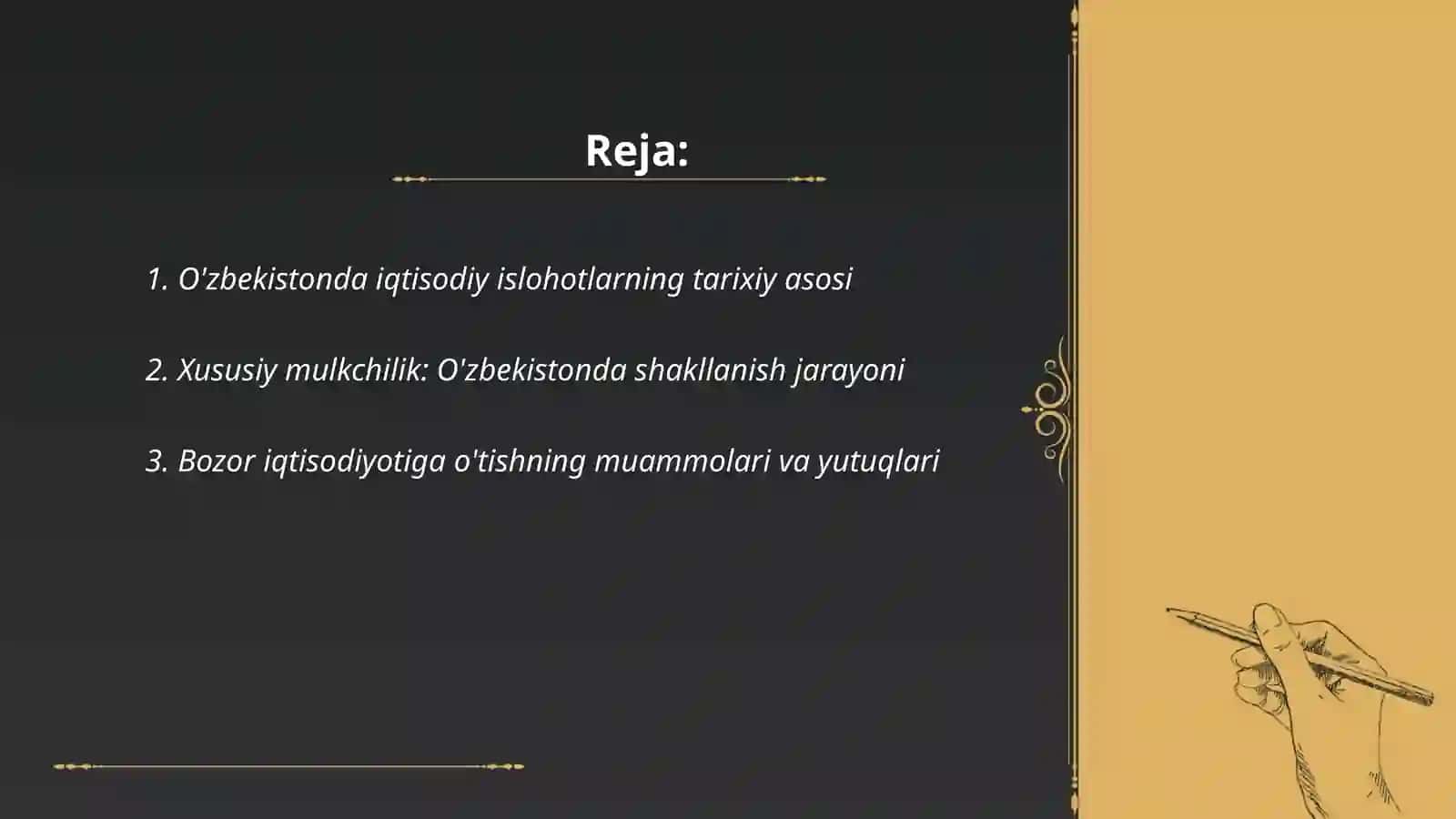 Xususiy mulkchilik va bozor munosabatlari 2