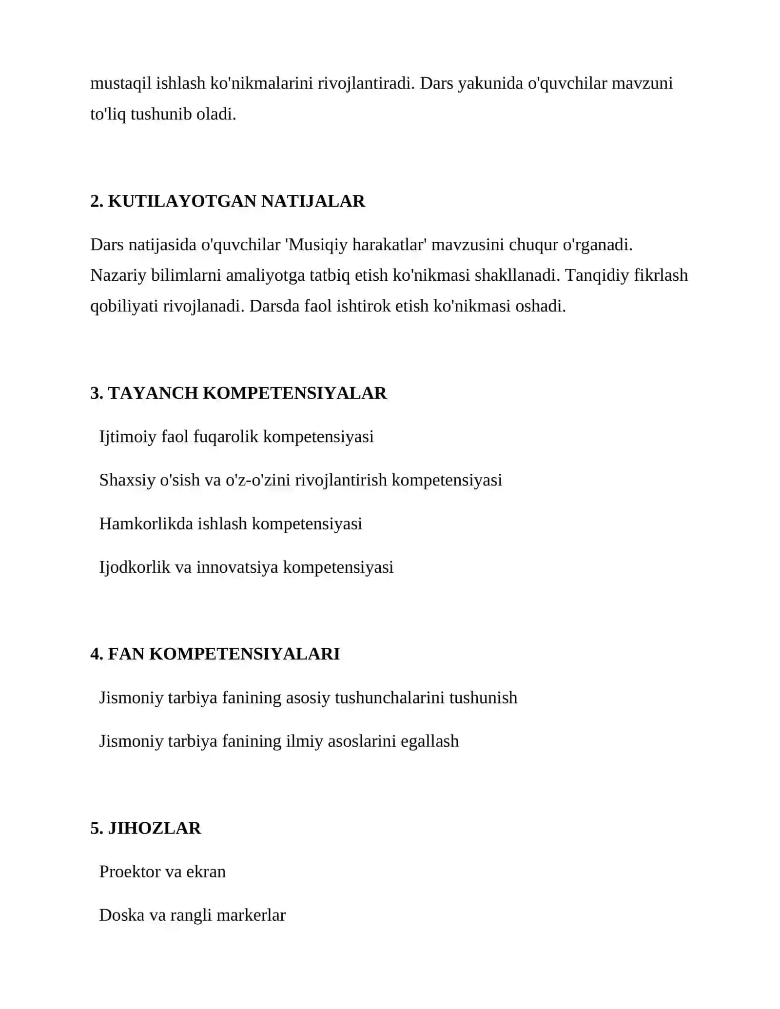 Musiqiy harakatlar 2