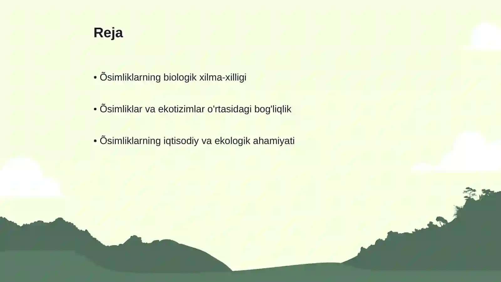 Õsimliklar olamiming xilma-xilligi 2