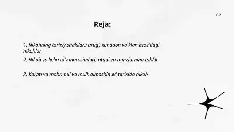 Nikohning tarixiy shakllari: urug‘, xonadon va klan asosidagi nikohlar 2