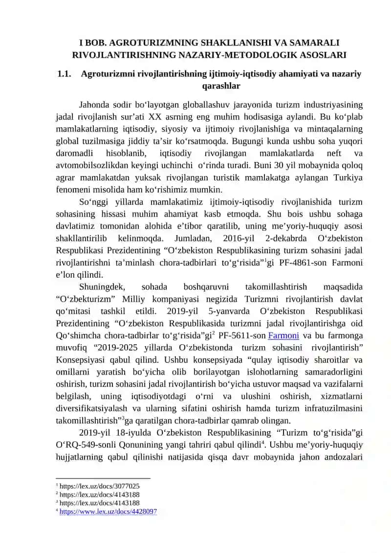 AGROTURIZMNI SAMARALI RIVOJLANTIRISH STRATEGIYASI 2
