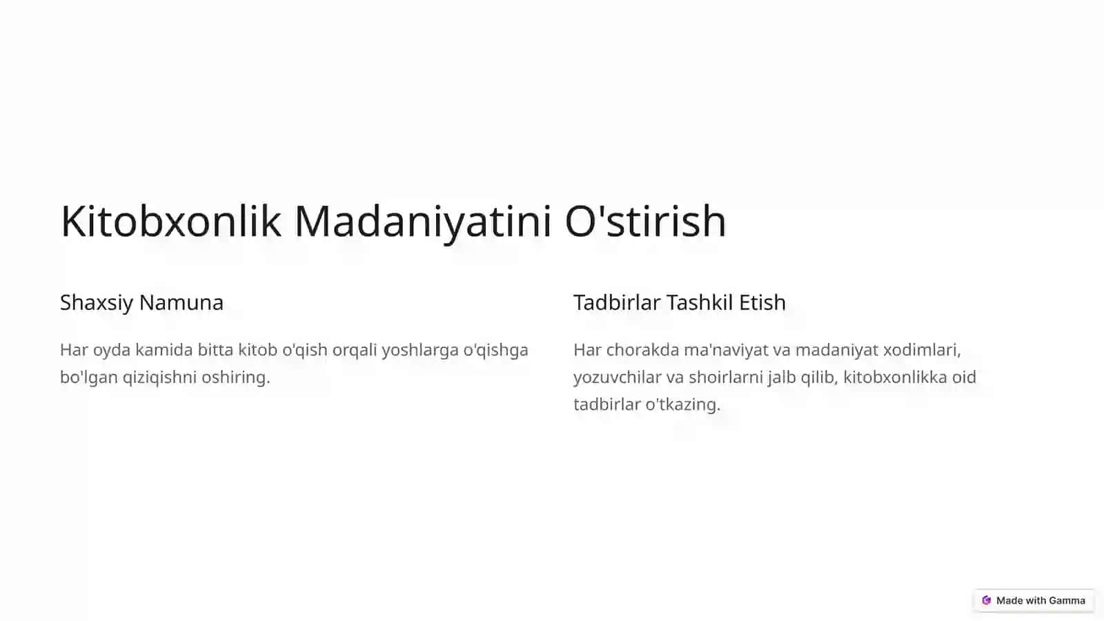 Yoshlar Yetakchisining 8-Vazifasi 2