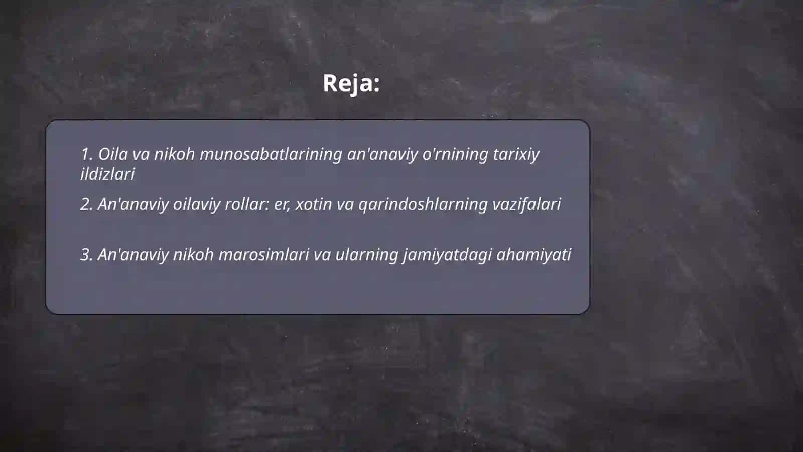 Oila va nikoh munosabatlarining an'anaviy o'rnining tarixiy ildizlari 2