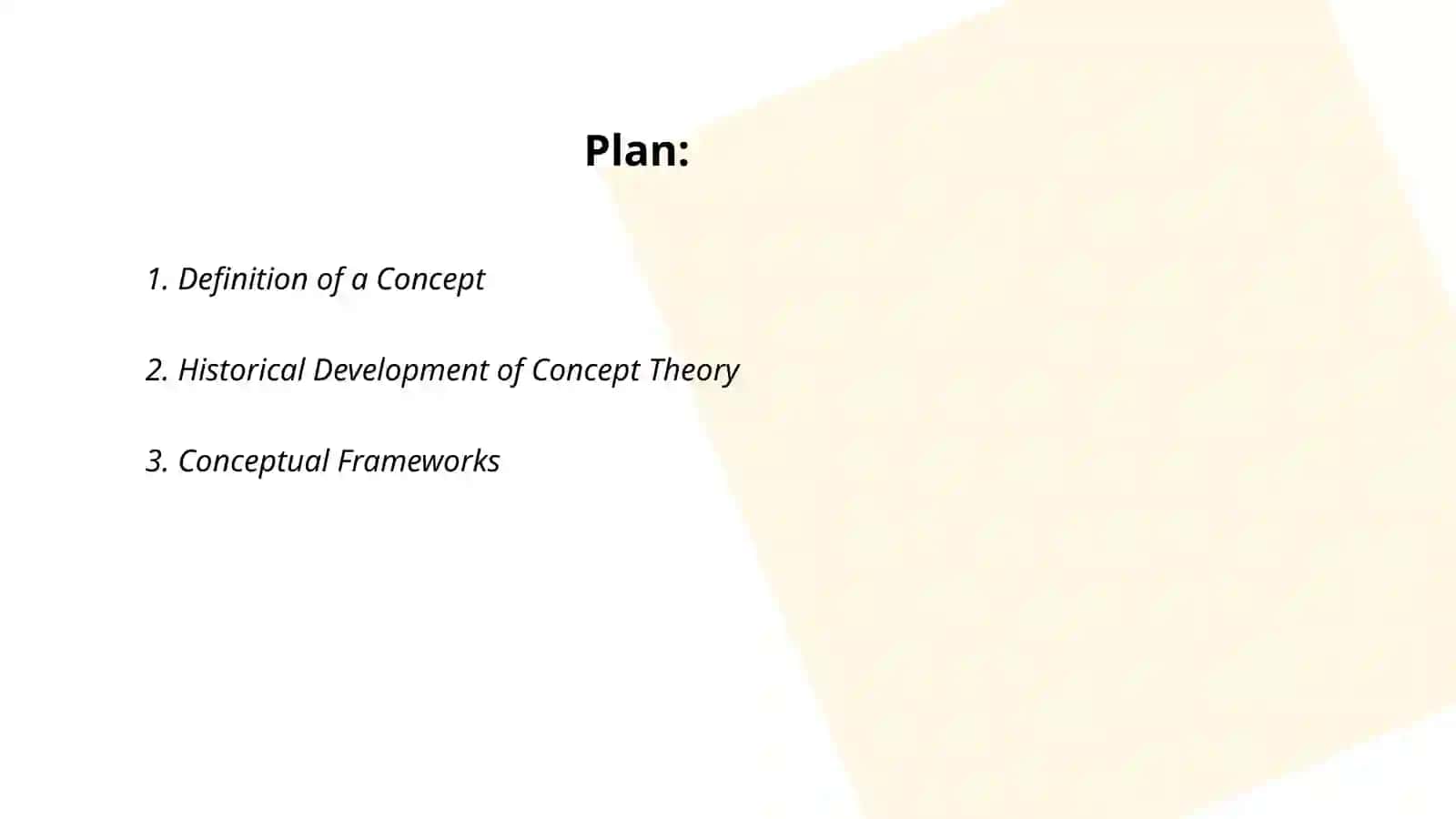 What is a concept? 2
