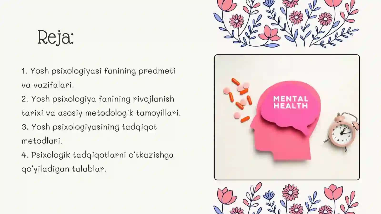 Yosh va Pedagogik Psixologiya Fanining Tadqiqot Sohasi va Muammolari 2