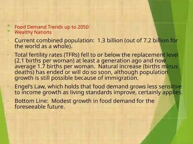 Food Demand Trends up to 2050 2