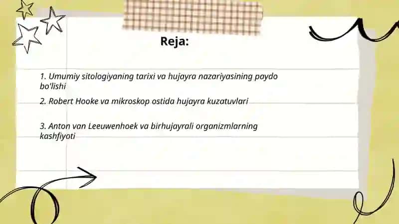 Umumiy sitologiya asoslarini, tarixi va o'rganish uslublari 2