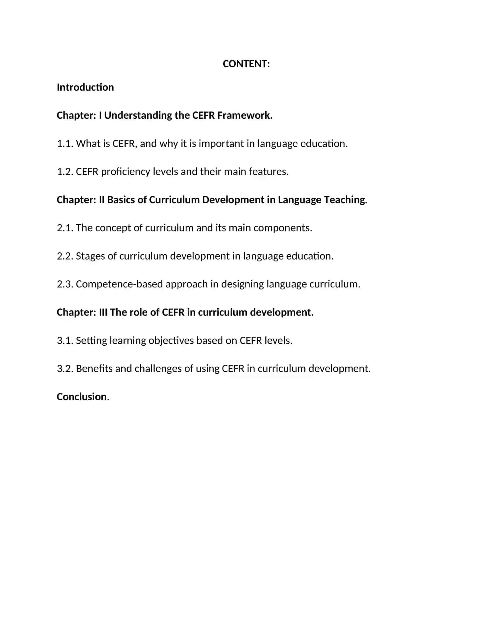 The role of CEFR in curriculum development 2