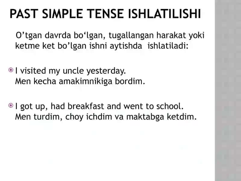 PAST SIMLE ZAMONI  IDEAL PREZENTATSIYA 2