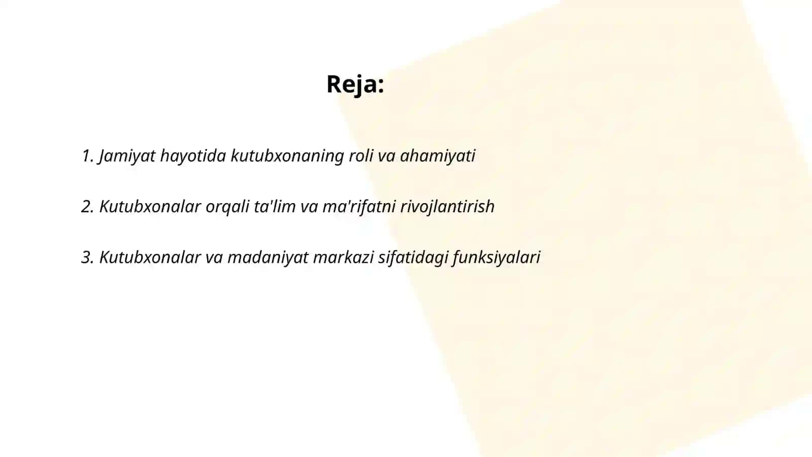 Jamiyat hayotida kutubxona 2