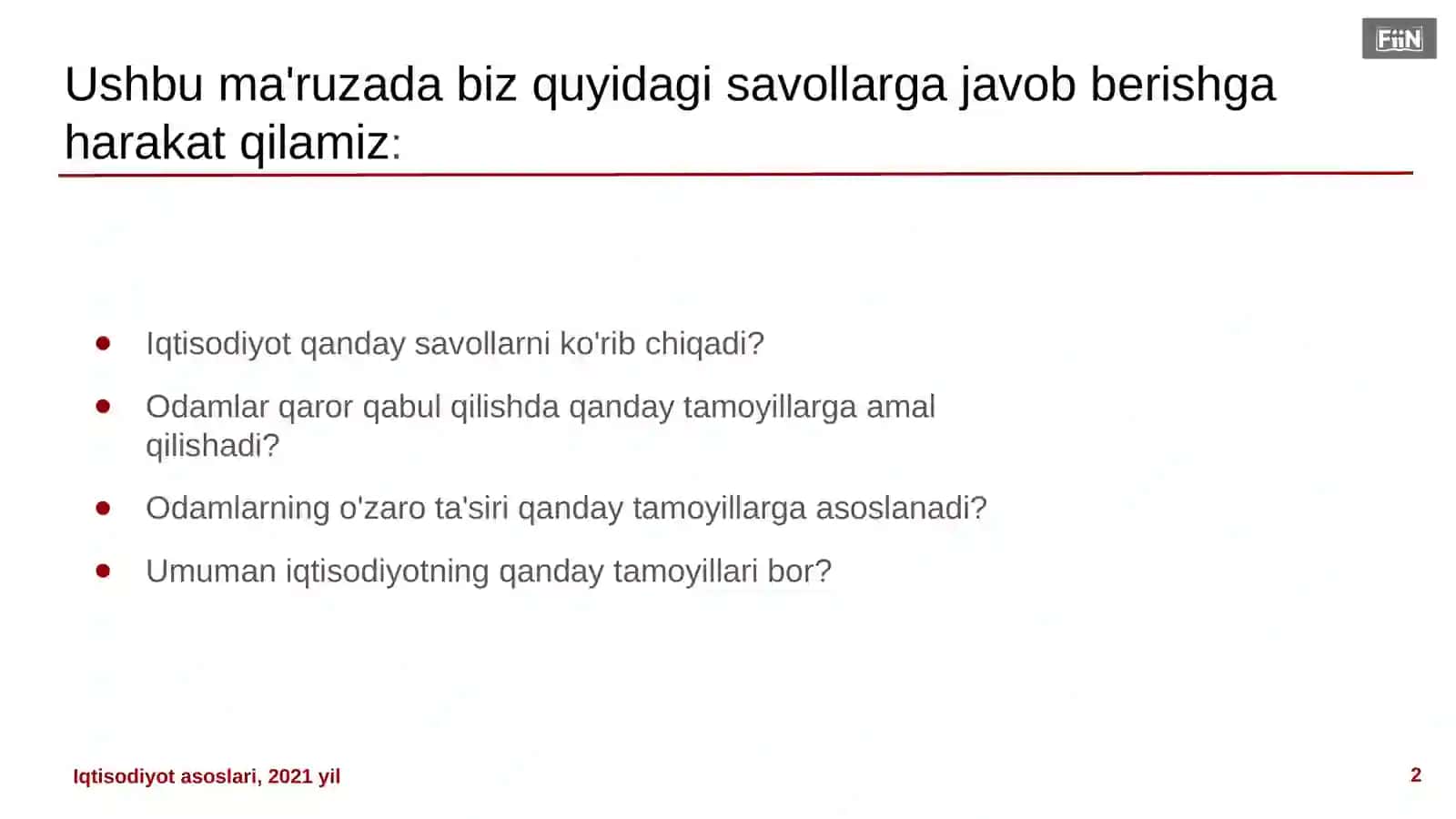 Lektsiya 1 – Iqtisodiyotning 10 tamoyili 2