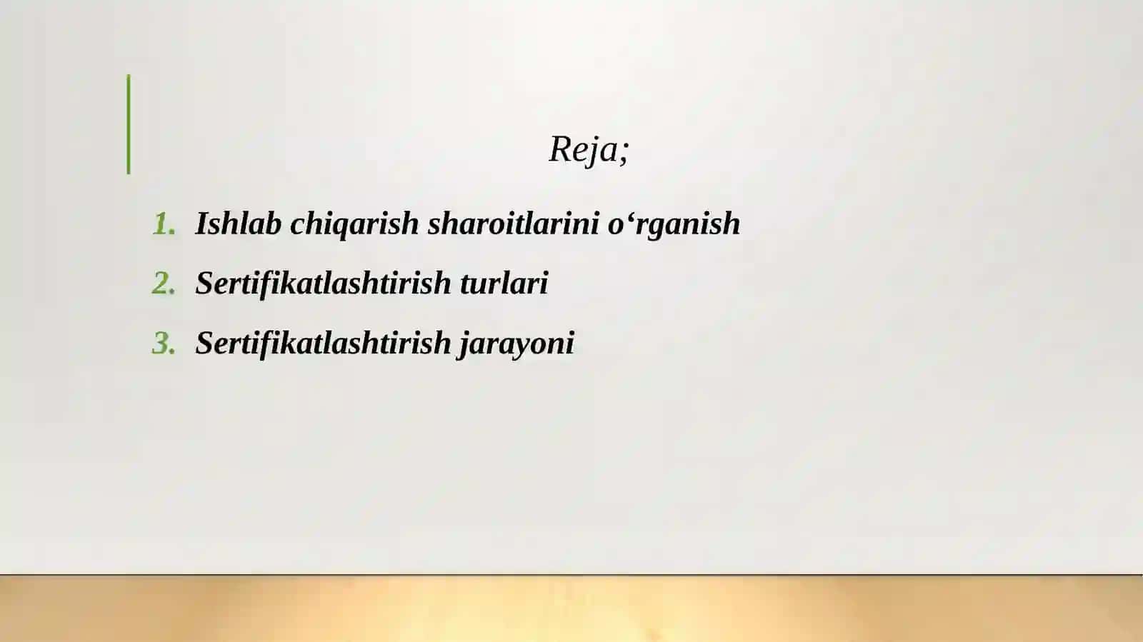 OZIQ OVQAT VA QISHLOQ XO’JALIGI MAXSULOTLARINI SERTIFIKATLASHTIRISH TARTIBI 2