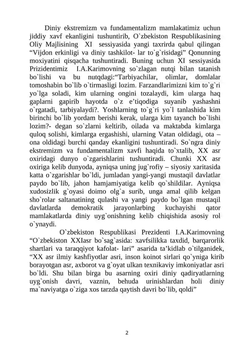 Terrorizm bilan kurashish qonunlari 2