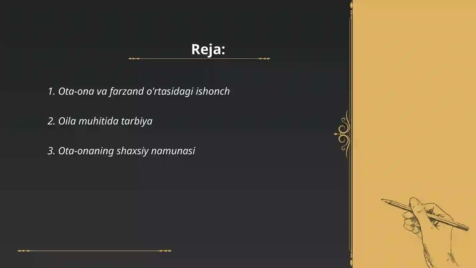 Xalq pedagogikasida ota -ona va farzandining oʻzaro munosabatlari 2