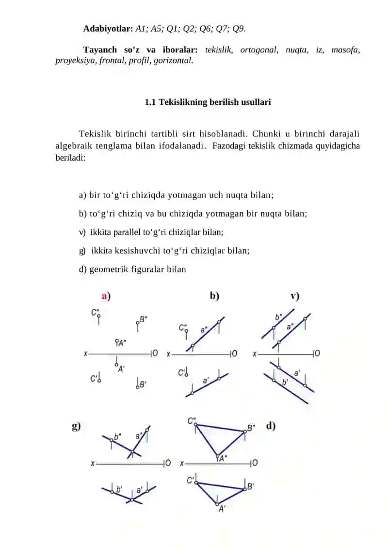 Tekislik 2