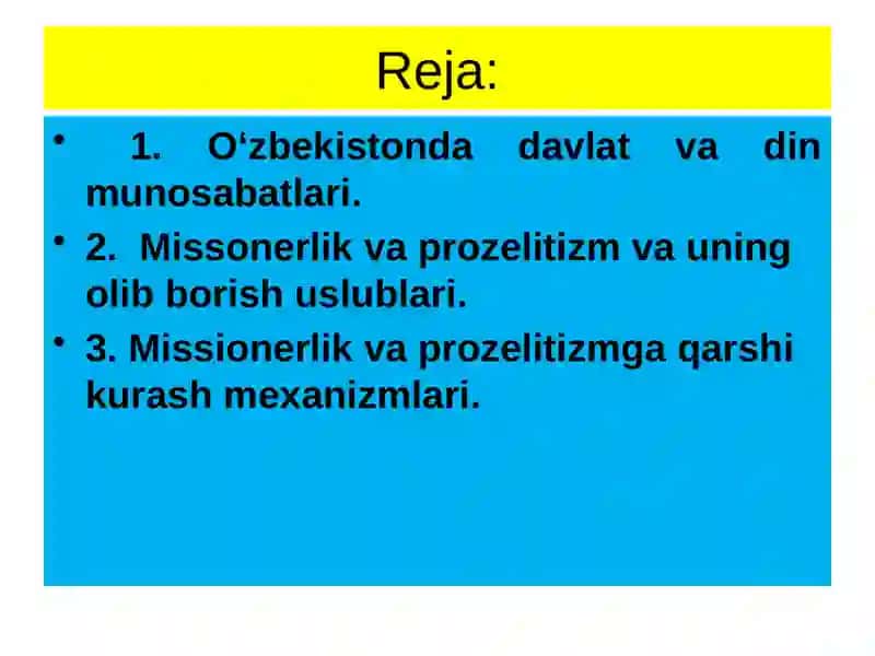 MISSIONERLIK VA PROZELITIZMNING IJTIMOIY-SIYOSIY XAVFI 2