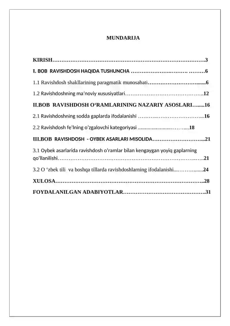 O‘zbek Tilida Ravishdoshlar 2