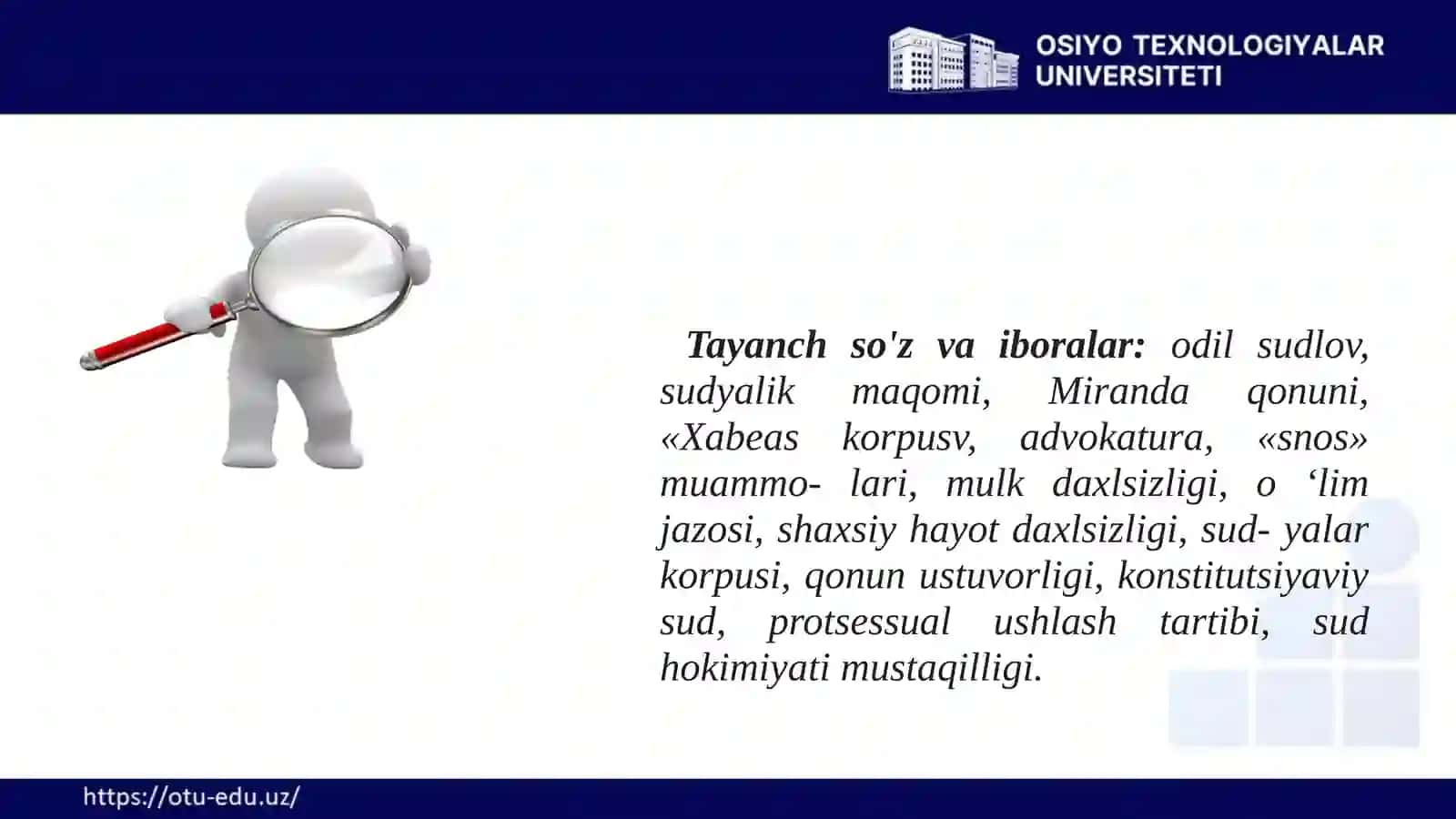KONSTITUTSIYADA ODIL SUDLOVGA OID YANGILIKLAR 2