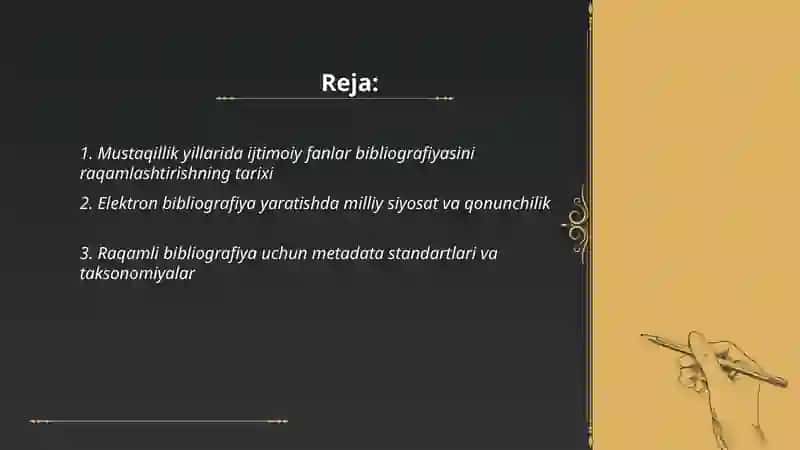 Mustaqillik yillarida ijtimoiy fanlar bibliografiyasini raqamlashtirishning tarixi 2