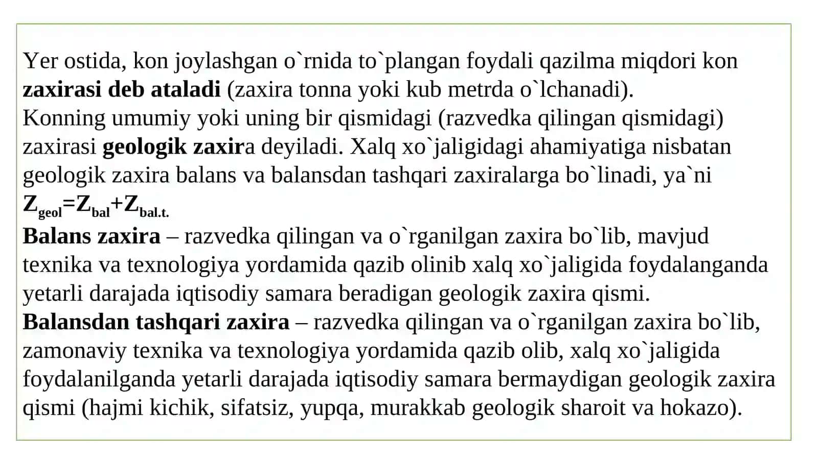 Foydali qazilma konlarini qazish hajmini hosil bo’ladigan nobudgarchilikni,sifatsizlanishni hisobga olish 2