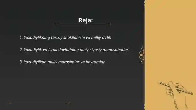 Yaxudiylik milliy din sifatida 2