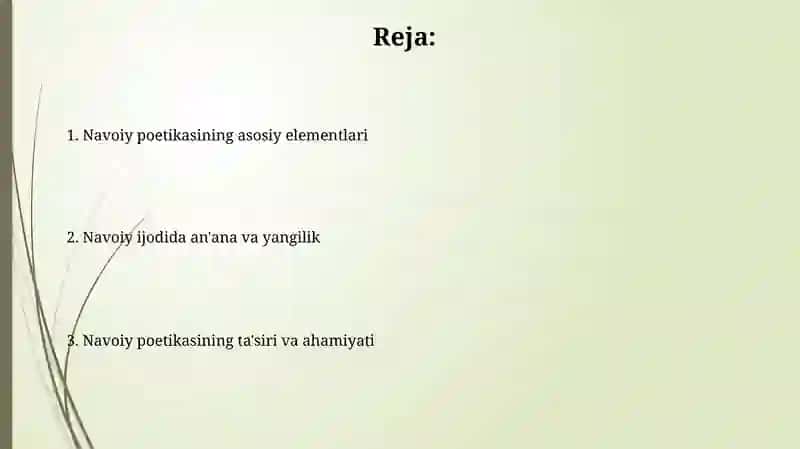 Navoiy poetikasi haqida umumiy ma'lumot 2