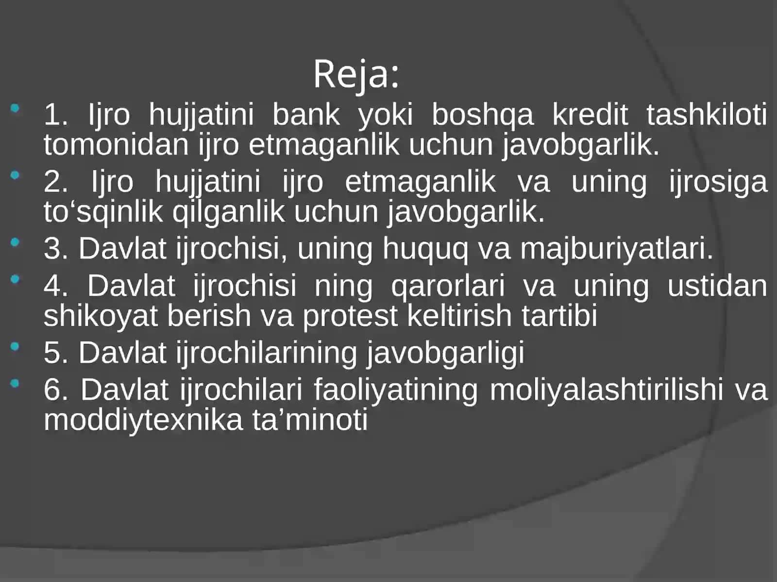 IJRO HUJJATINIIJRO ETMAGANLIK UCHUN JAVOBGARLIK 2