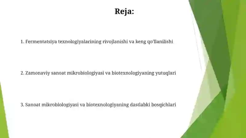 Sanoat mikrobialogiyasi va biotexnalogiyaning rivojlanish tarixi 2