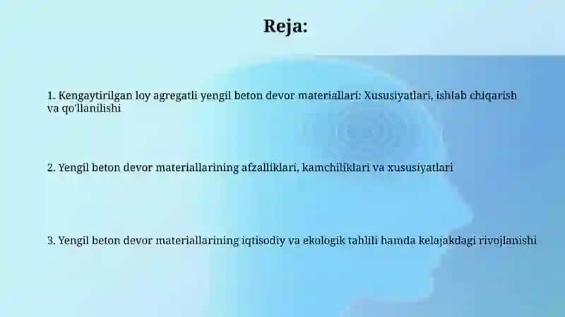 G'ovak to'ldirgichlar asosida yengil betonlardan devorbop materiallar 2