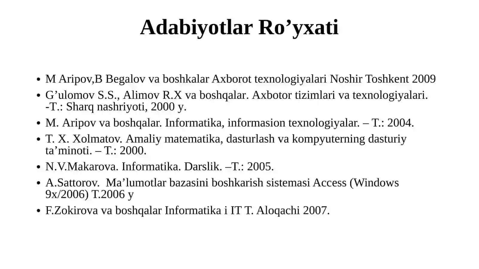 Axborottexnologiyalari va ularning turlari 2
