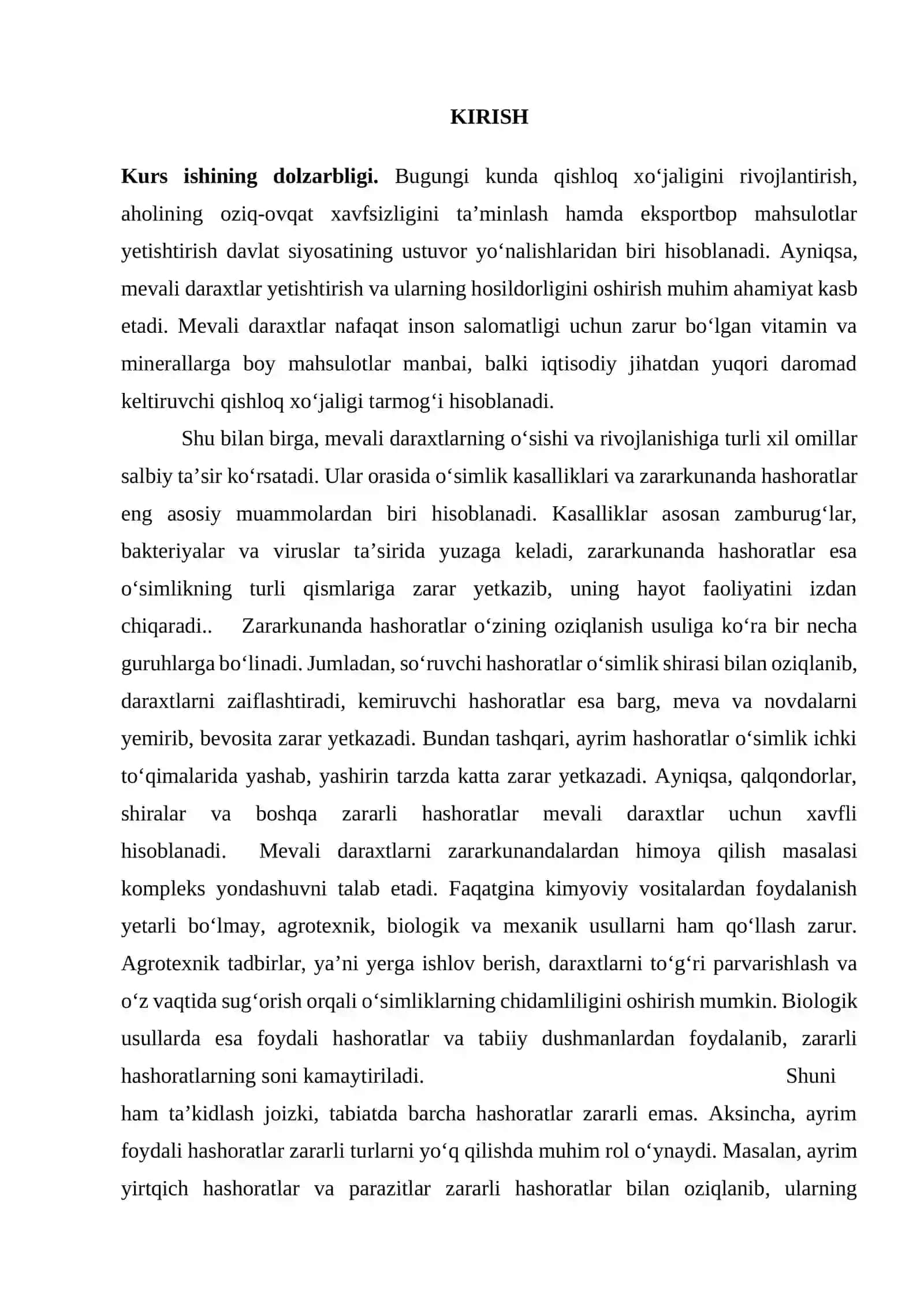 MEVALI DARAXTGA ZARA YETKAZUVCHI HASHORATLAR 2