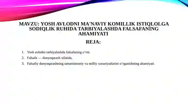Falsafa Mustaqil ish 2