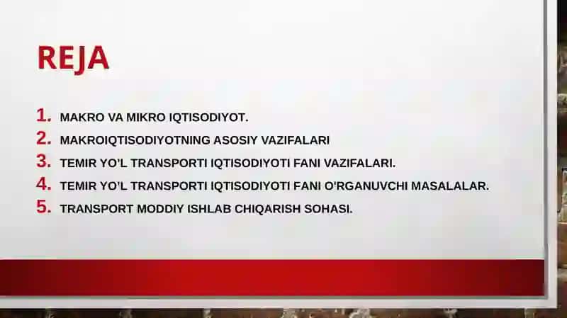Mamlakating yagona transport tizimi 2