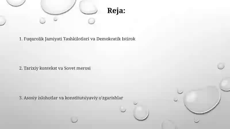 Fuqarolik Jamiyati Tashkilotlari va Demokratik Istirok 2