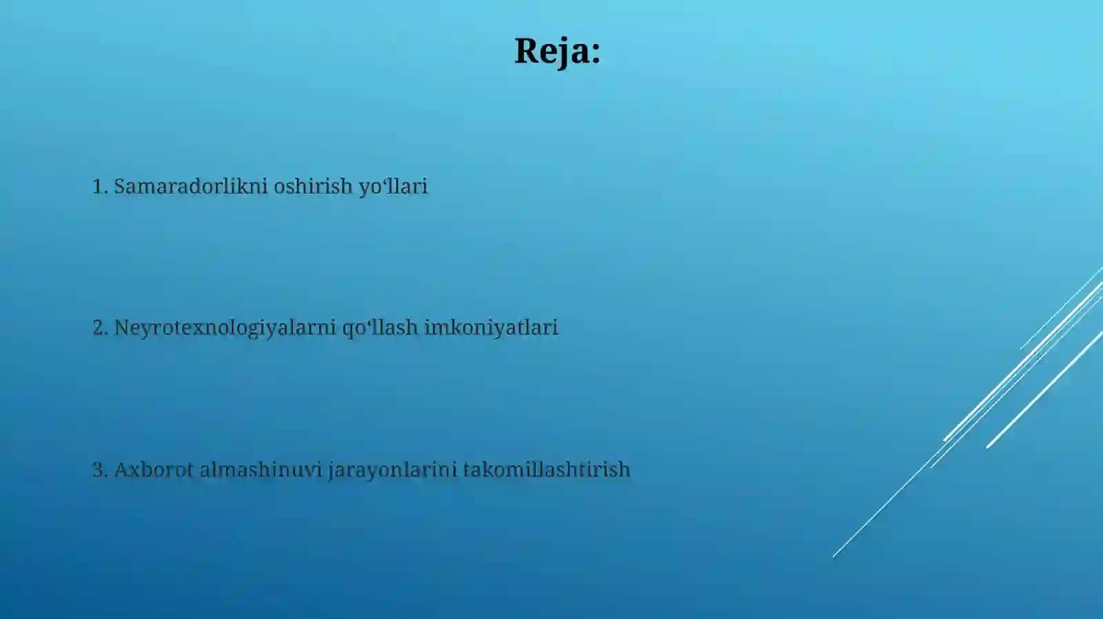 Neyroseti axborotni tasniflashda 2