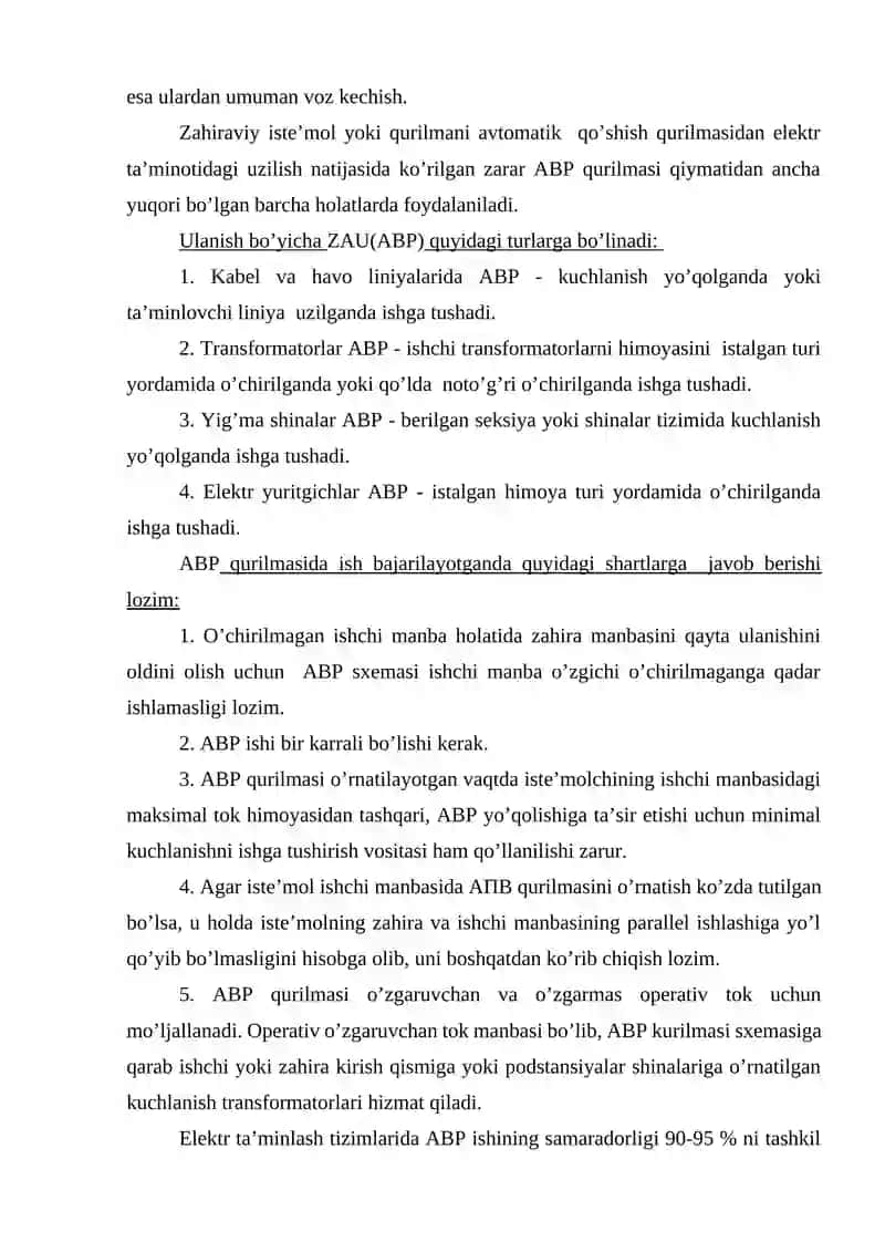 ZAHIRADAGI MANBANI AVTOMATIK RAVISHDA ULASH (ZAU) SXEMALARINI O’RGANISH 2