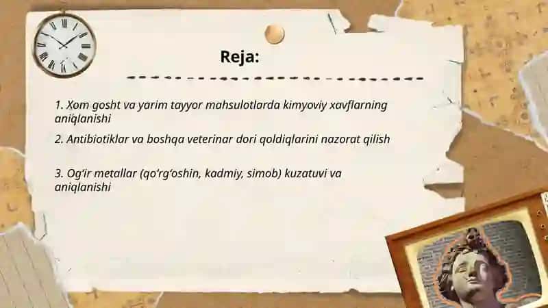 Gosht maxsulotlarini ishlab chiqarishda texnokimyoviy nazorat 2